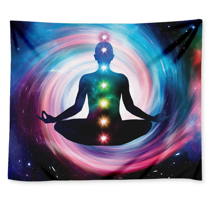 Chakras Of The Universe Print Tapestry