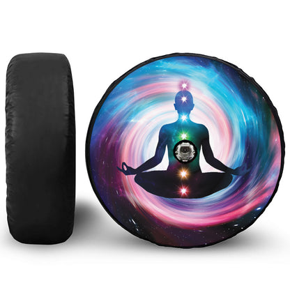 Chakras Of The Universe Print Tire Cover With Camera Hole