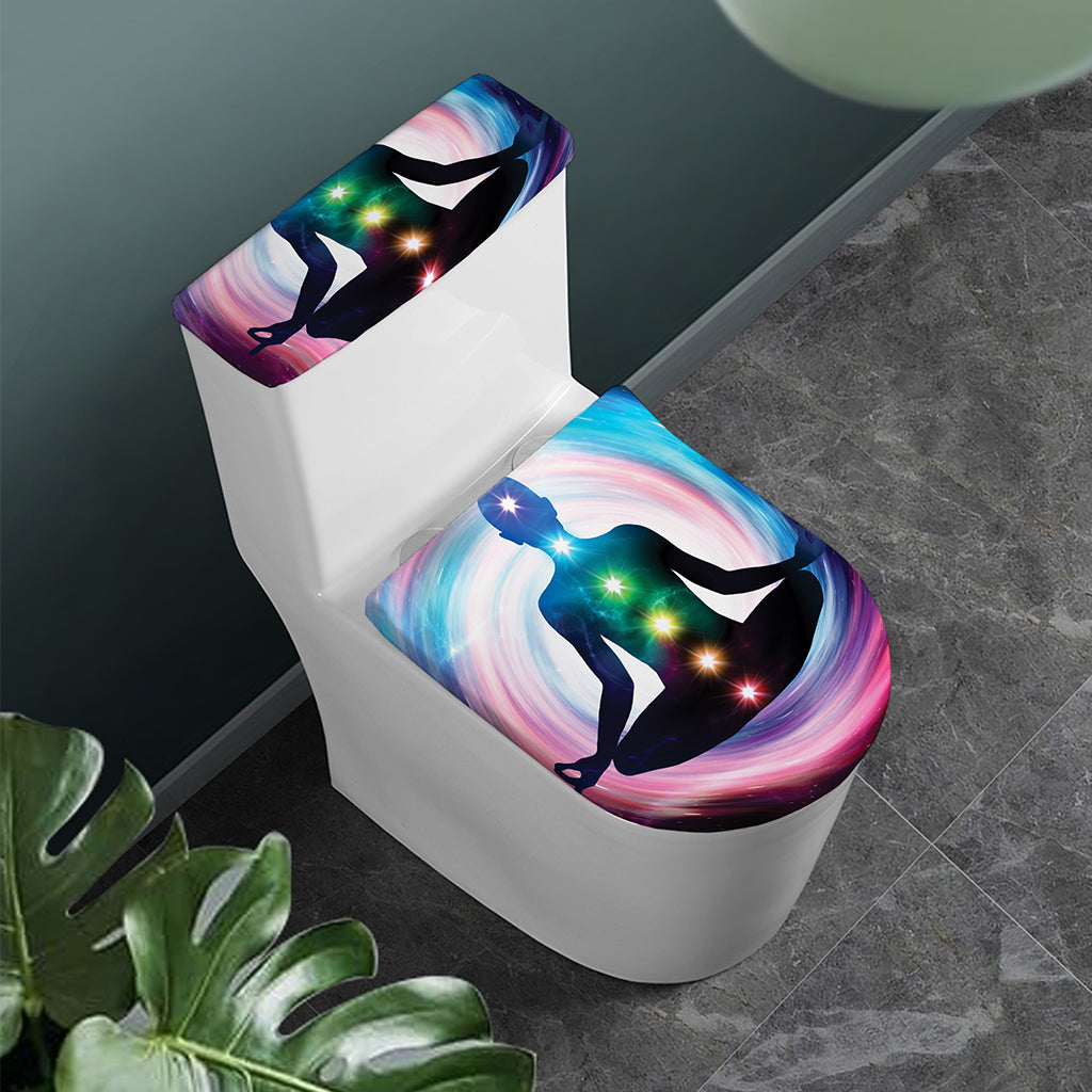 Chakras Of The Universe Print Toilet Lid And Tank Cover Set