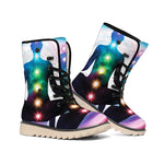 Chakras Of The Universe Print Winter Boots