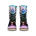 Chakras Of The Universe Print Winter Boots