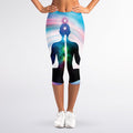 Chakras Of The Universe Print Women's Capri Leggings