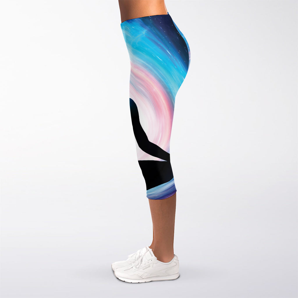 Chakras Of The Universe Print Women's Capri Leggings