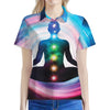 Chakras Of The Universe Print Women's Polo Shirt