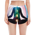 Chakras Of The Universe Print Women's Split Running Shorts