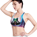 Chakras Of The Universe Print Women's Sports Bra