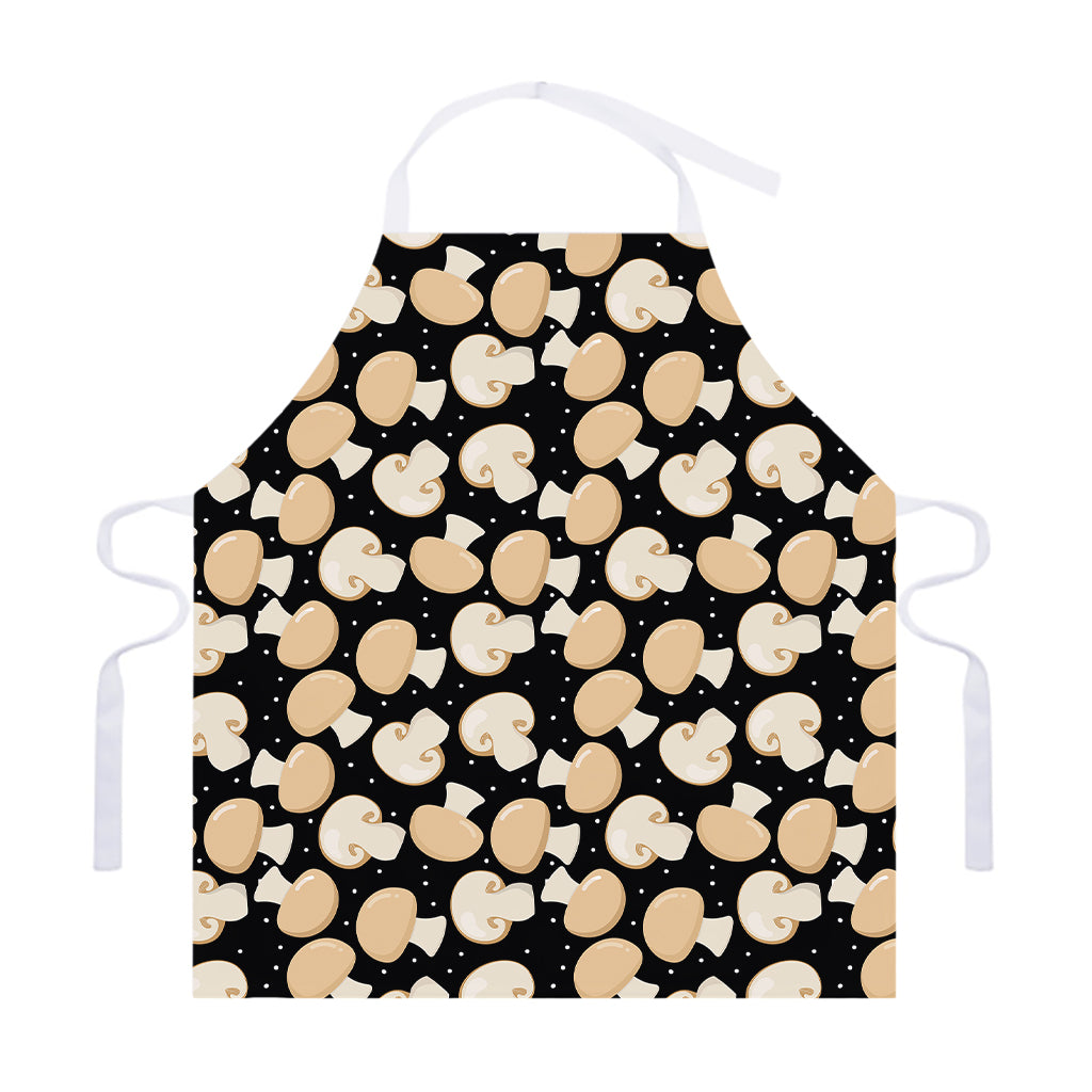 Champignon Mushroom Pattern Print Adjustable Apron