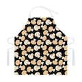 Champignon Mushroom Pattern Print Adjustable Apron
