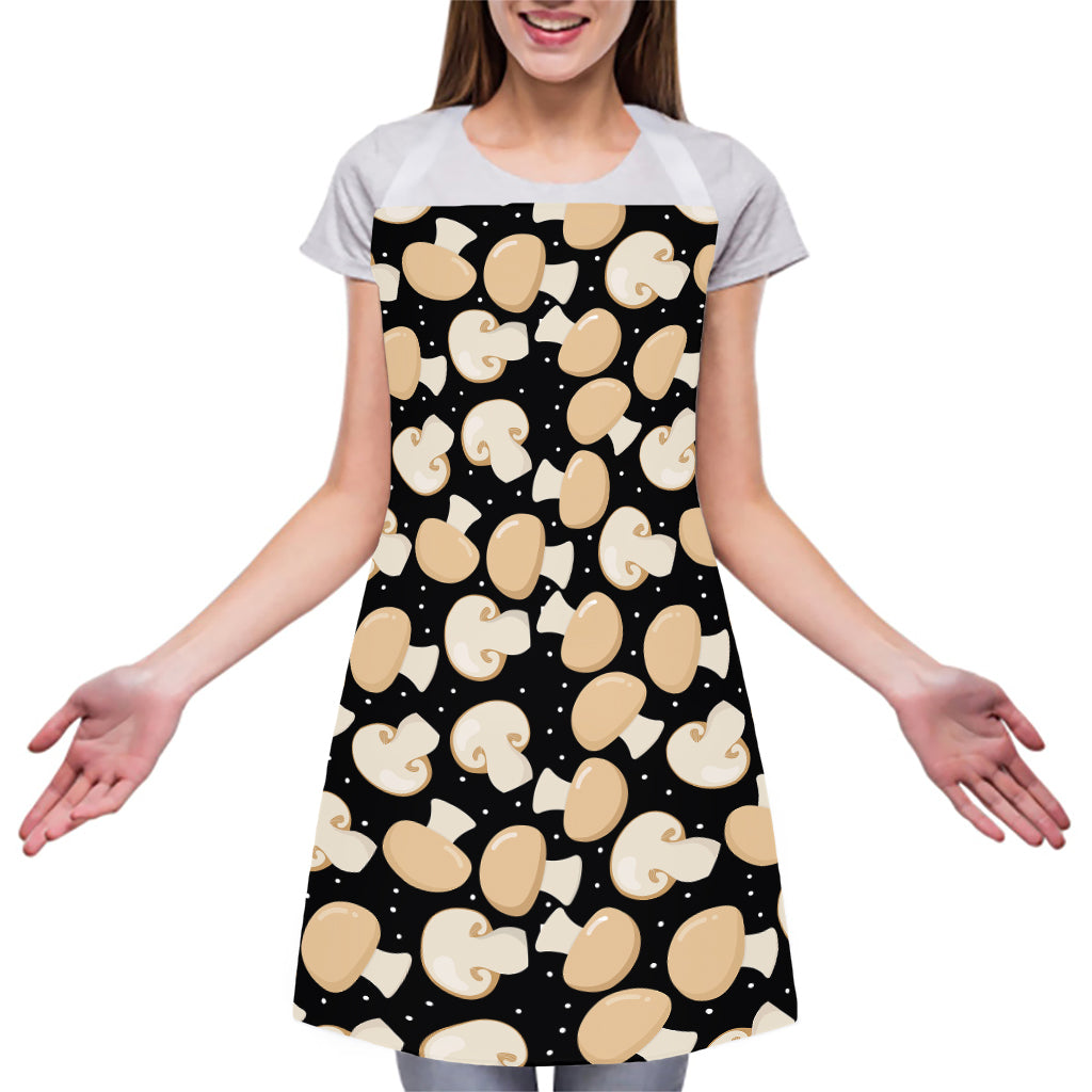 Champignon Mushroom Pattern Print Adjustable Apron