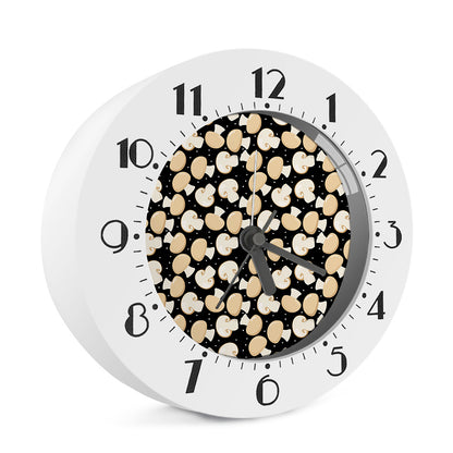 Champignon Mushroom Pattern Print Alarm Clock
