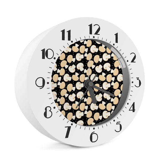 Champignon Mushroom Pattern Print Alarm Clock