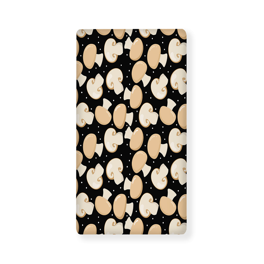 Champignon Mushroom Pattern Print Baby Crib Sheet