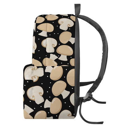 Champignon Mushroom Pattern Print Backpack