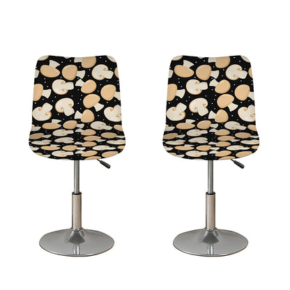 Champignon Mushroom Pattern Print Bar Stool Covers