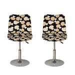Champignon Mushroom Pattern Print Bar Stool Covers
