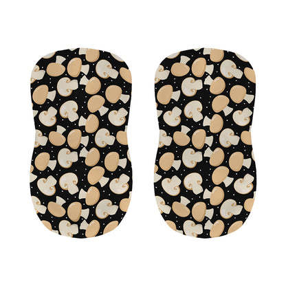 Champignon Mushroom Pattern Print Bar Stool Covers