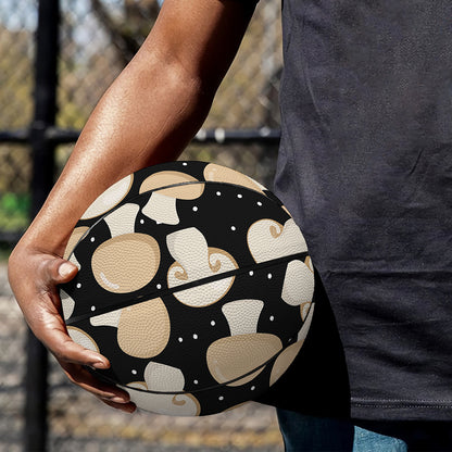 Champignon Mushroom Pattern Print Basketball