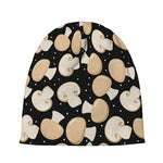 Champignon Mushroom Pattern Print Beanie