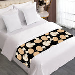Champignon Mushroom Pattern Print Bed Runner