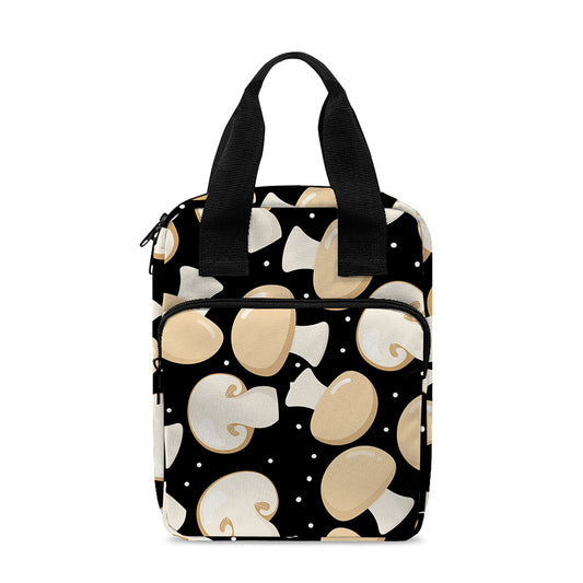 Champignon Mushroom Pattern Print Bible Tote Bag