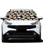 Champignon Mushroom Pattern Print Car Windshield Snow Cover