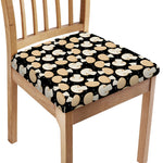 Champignon Mushroom Pattern Print Chair Cushion Cover