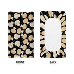 Champignon Mushroom Pattern Print Changing Pad Cover