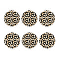 Champignon Mushroom Pattern Print Coaster Set