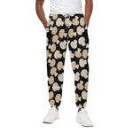 Champignon Mushroom Pattern Print Cotton Pants