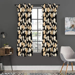 Champignon Mushroom Pattern Print Curtain