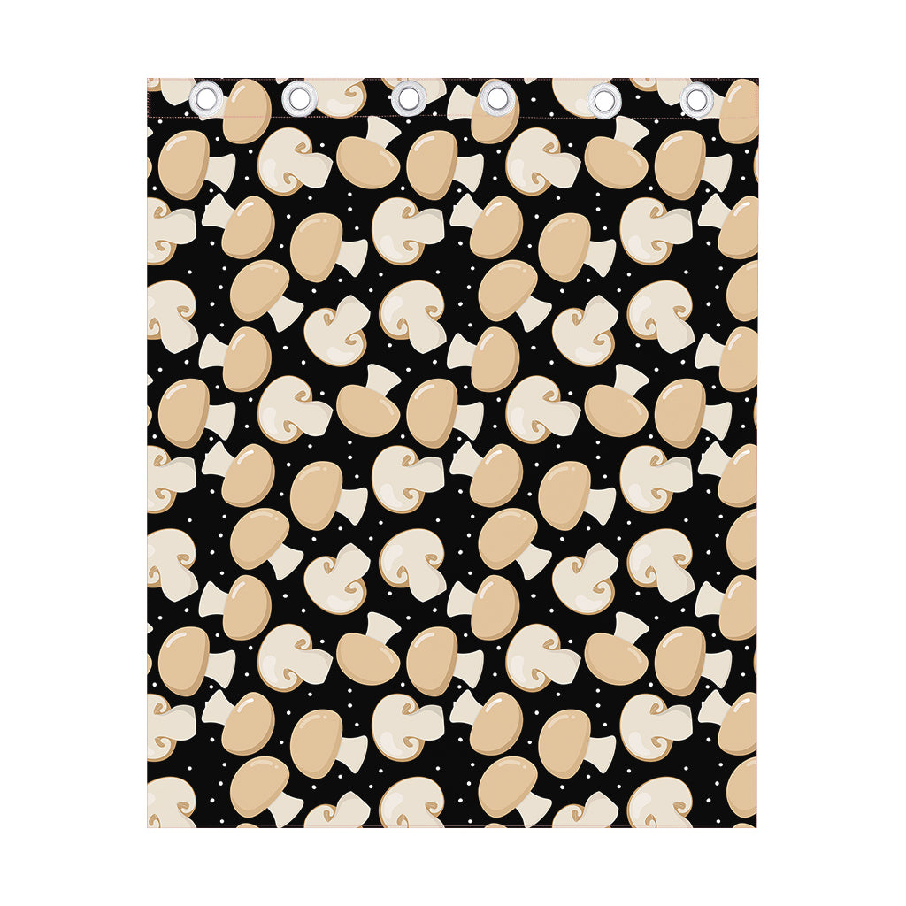 Champignon Mushroom Pattern Print Curtain