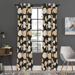 Champignon Mushroom Pattern Print Curtain