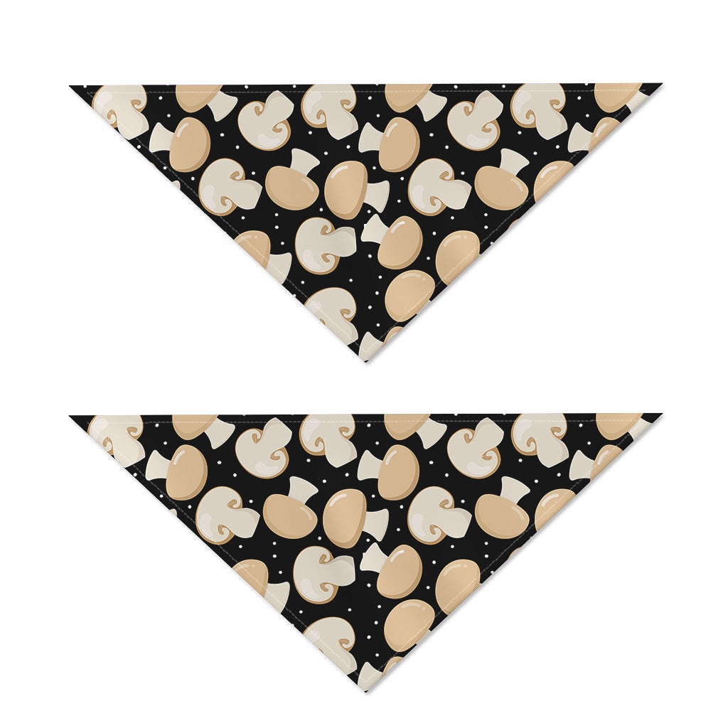 Champignon Mushroom Pattern Print Dog Bandana