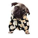 Champignon Mushroom Pattern Print Dog Zip Up Hoodie