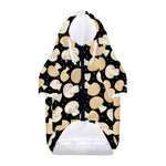 Champignon Mushroom Pattern Print Dog Zip Up Hoodie