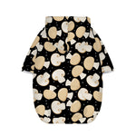 Champignon Mushroom Pattern Print Dog Zip Up Hoodie