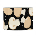 Champignon Mushroom Pattern Print Drum Lamp Shade