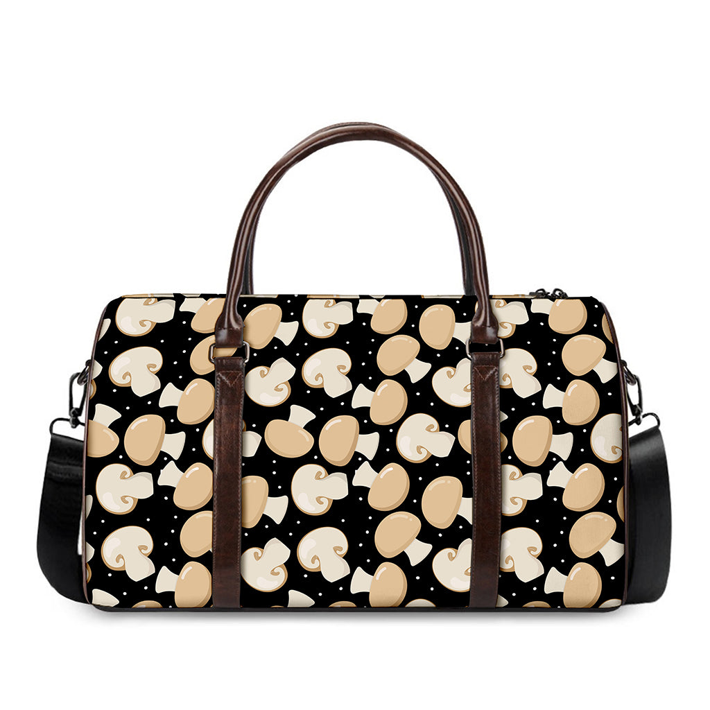 Champignon Mushroom Pattern Print Duffle Bag