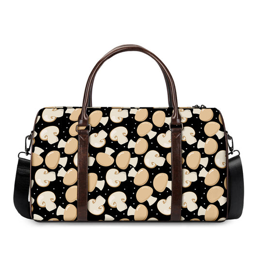 Champignon Mushroom Pattern Print Duffle Bag