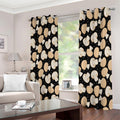 Champignon Mushroom Pattern Print Extra Wide Grommet Curtains