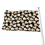 Champignon Mushroom Pattern Print Flag
