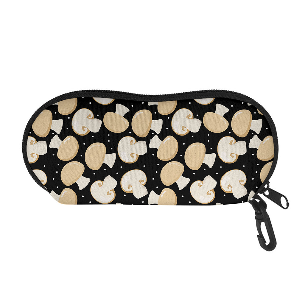 Champignon Mushroom Pattern Print Glasses Case