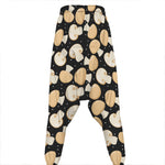 Champignon Mushroom Pattern Print Hammer Pants