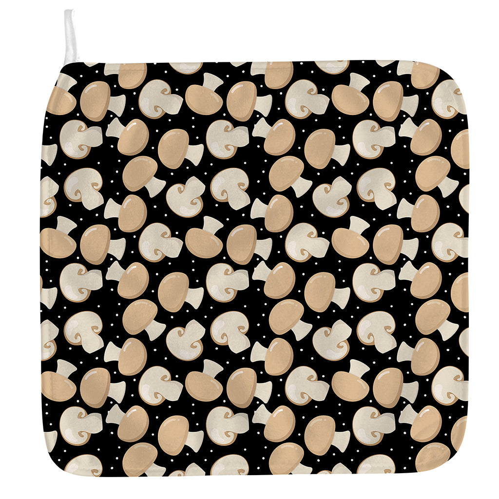Champignon Mushroom Pattern Print Hand Towel