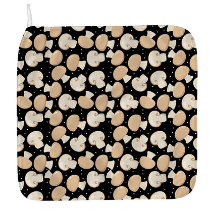 Champignon Mushroom Pattern Print Hand Towel