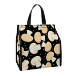 Champignon Mushroom Pattern Print Insulated Lunch Tote