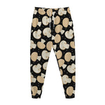 Champignon Mushroom Pattern Print Jogger Pants