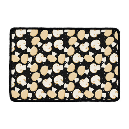 Champignon Mushroom Pattern Print Kitchen Mat
