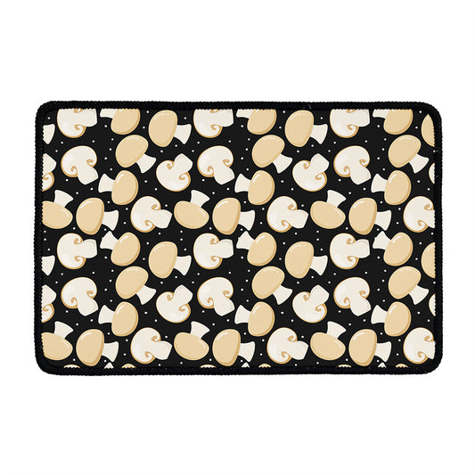 Champignon Mushroom Pattern Print Kitchen Mat