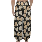 Champignon Mushroom Pattern Print Lantern Pants